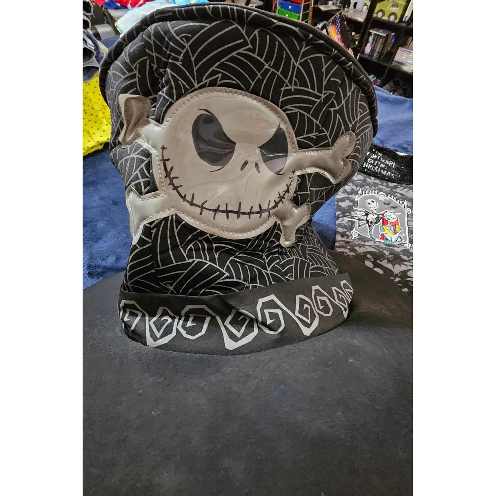 Disney Nightmare Before Christmas Jack Skellington Top Hat and Stocking Bundle